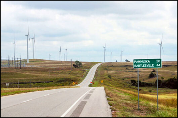 Oklahoma wind turbines
