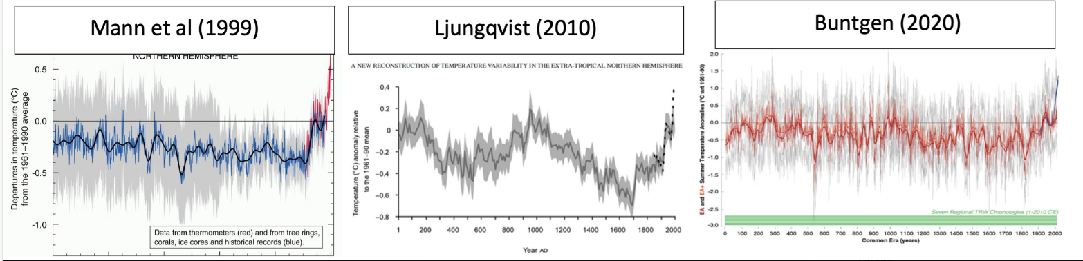 Jim Steele temperature comparison